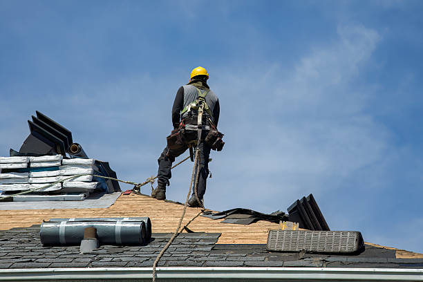 Professional Roofing technician working in Rose, NY